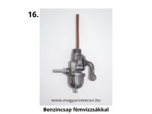 Pannónia motorkerékpár benzincsap fém vízszárral veterán kivitel