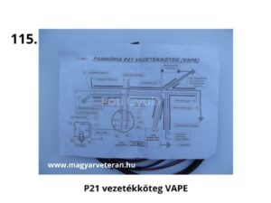 Pannónia P21 kéthengeres veterán motorkerékpár VAPE gyújtásos vezetékköteg kapcsolási rajzzal