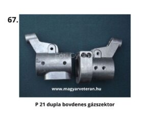 Pannonia P21 dupla Bowdenes gázszektor, motorkerékpár gázkar mechanika