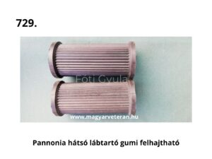 Pannónia motor hátsó felhajtható lábtartó gumi pár veterán motorkerékpár alkatrész