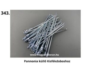 Pannónia kisfékdobos kerékhez való küllők, veterán motorkerékpár küllő készlet, pontos illeszkedés és korhű kivitel