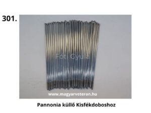 Pannónia motorkerékpár küllőkészlet kisfékdobos kerékhez, acél küllők, veterán alkatrész