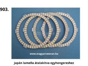 Japán kuplung lamella átalakítva Pannonia egyhengeres motorhoz kuplung alkatrész