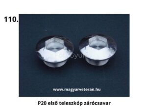 P20 veterán motorkerékpár első teleszkóp zárócsavar pár krómozott kivitelben