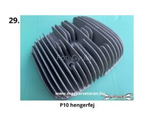 Pannónia P10 veterán motorkerékpár hengerfej alumínium bordázott kivitelben