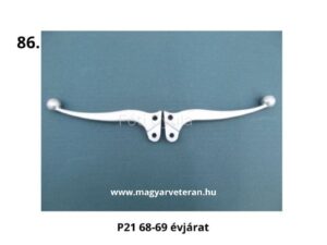 P21 alumínium kezelőkar 1968–1969 évjáratú veterán motorkerékpárhoz, eredeti kivitel