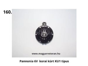 Pannónia 6 voltos korai KU1 típusú kürt eredeti kivitelben veterán Pannónia motorkerékpárhoz