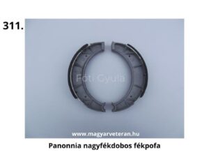 Pannónia motorkerékpár nagyfékdobos fékpofa garnitúra, veterán fék alkatrész