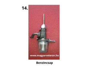 Pannónia motorkerékpár benzincsap ülepítő pohárral veterán kivitel