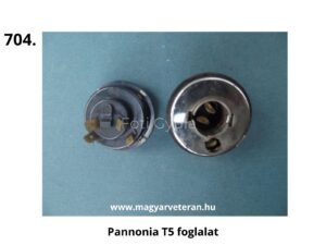 Pannonia T5 motorkerékpár gyújtáskapcsoló foglalat elölnézeti és hátoldali képe csatlakozó érintkezőkkel