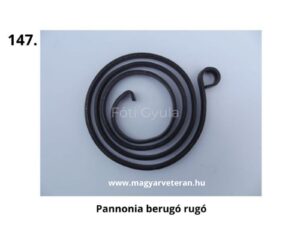 Pannonia veterán motorkerékpár berugó rugó alkatrész közeli fotón