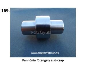 Pannónia motorkerékpár főtengely alsó csap, precíziós tengelyalkatrész veterán egyhengeres motorhoz