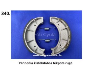 Pannónia kisfékdobos veterán motorkerékpár fékpofa rugó készlet, hátsó dobfék alkatrész