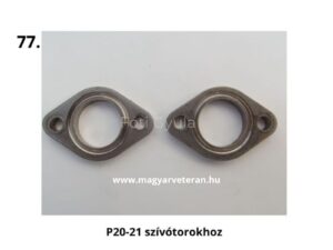 Pannonia P20–P21 szívótorok perem, motorkerékpár szívórendszer alkatrész