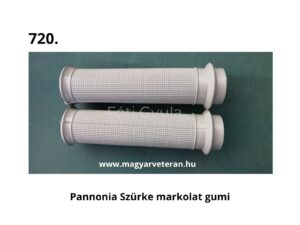 Pannonia motorkerékpár szürke kormány markolat gumi pár, bal és jobb oldali kivitel