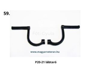 Pannonia P20–P21 lábtartó pár, motorkerékpár lábtartó konzol