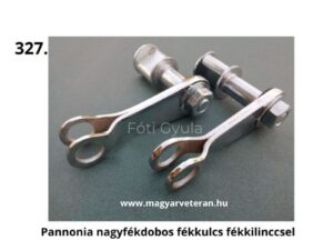 Pannónia veterán motorkerékpár nagyfékdobos fékkulcs fékkilinccsel, komplett fékműködtető egység