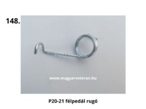 Pannónia P20 és P21 kéthengeres veterán motorkerékpár félpedál rugó, horganyzott visszahúzó rugó eredeti kialakítással, klasszikus motor restauráláshoz