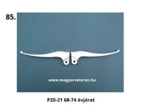 P20–21 alumínium kezelőkar 1968–1974 évjáratú veterán motorkerékpárhoz, eredeti forma
