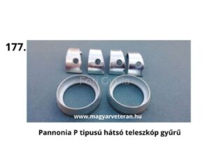 Pannónia P típusú hátsó teleszkóp rögzítő és persely gyűrűk, veterán motorkerékpár futómű alkatrész