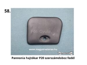 Pannonia P20 szerszámdoboz fedél a hajtókar oldalán, motorkerékpár alkatrész