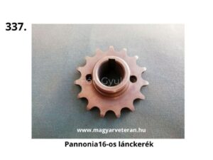 Pannónia veterán motorkerékpár 16 fogas első lánckerék, acél meghajtó lánckerék