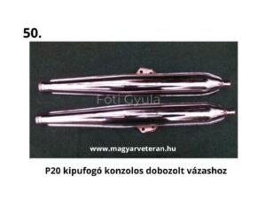 Pannonia P20 kipufogó konzolos kivitelben, dobozolt vázas motorkerékpárhoz