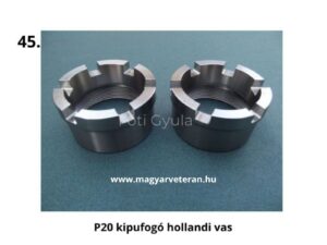 Pannonia P20 kipufogó hollandi vasból, motorkerékpár kipufogó rögzítő elem