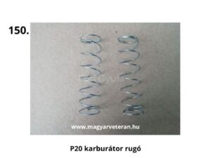 Pannónia P20 kéthengeres veterán motorkerékpár karburátor rugó, horganyzott karburátor visszahúzó rugó klasszikus motor felújításhoz és javításhoz