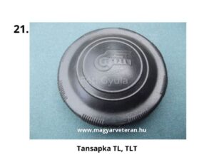 Pannónia TL és TLT motorkerékpár fekete tanksapka veterán üzemanyagtartályhoz