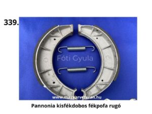 Pannónia kisfékdobos kivitelhez való fékpofa rugó, veterán Pannónia motorkerékpár dobfék fékpofák visszahúzó rugója, pontos illeszkedés felújításhoz