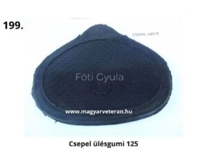 Csepel 125 D ülésgumi – magyar veterán motorkerékpár gumialkatrész