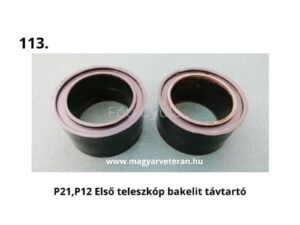 Pannónia P21 és P12 első teleszkóp bakelit távtartó pár