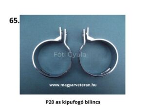 Pannonia P20 kipufogó bilincs pár, motorkerékpár kipufogó rögzítő elem