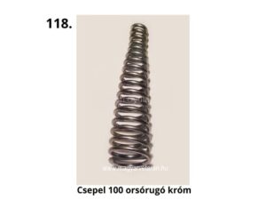 Csepel 100 krómozott orsórugó – magyar veterán motorkerékpár mechanikai alkatrész