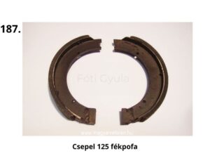 Csepel 125 fékpofa – magyar veterán motorkerékpár mechanikai alkatrész