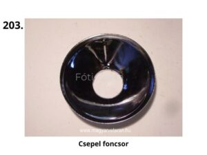 Csepel foncsor – fényvisszaverő fém alkatrész magyar veterán motorkerékpárhoz