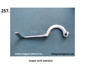 Csepel sarló sebváltó – ívelt fém váltókar rögzítőfurattal magyar veterán motorkerékpárhoz