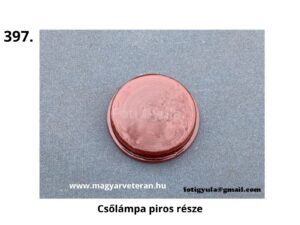 Csőlámpa piros része motorkerékpárhoz, veterán hátsó lámpa műanyag alkatrész