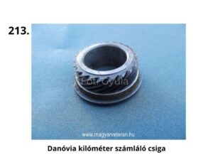 Danovia kilométer számláló csiga – spirálfogazású fém alkatrész magyar veterán motorkerékpárhoz