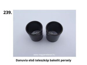 Danuvia első teleszkóp bakelit persely – fekete műanyag hüvely magyar veterán motorkerékpár első futóművéhez