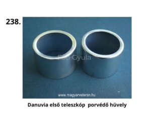 Danuvia első teleszkóp porvédő hüvely – fém porvédő alkatrész magyar veterán motorkerékpár első futóművéhez