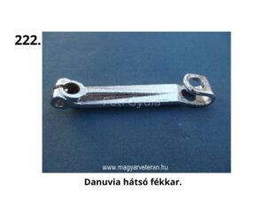 Danuvia hátsó fékkar – fém fékalkatrész bordázott csatlakozással magyar veterán motorkerékpárhoz