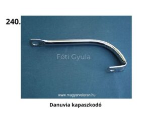 Danuvia kapaszkodó – ívelt fém kapaszkodóelem rögzítőfuratokkal magyar veterán motorkerékpárhoz