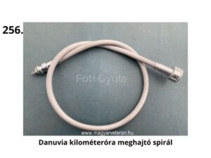 Danuvia kilométeróra meghajtó spirál – csatlakozóvégekkel ellátott hajlékony spirálkábel magyar veterán motorkerékpár sebességmérőjéhez