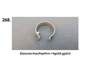 Danuvia kipufogóhoz rögzítő gyűrű – fém szorítógyűrű nyitott végekkel magyar veterán motorkerékpár kipufogórendszeréhez