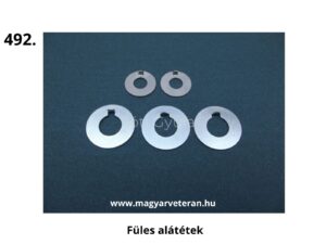 Füles alátétek veterán motorkerékpár alkatrészhez, különböző méretű rögzítő alátétek fém kivitelben