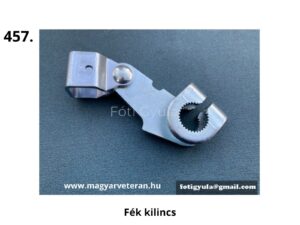 Pannónia motorkerékpár fék kilincs, bordázott tengelyfurattal, fém kivitelben ``