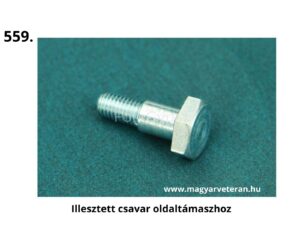 Illesztett csavar Pannónia motorkerékpár oldaltámaszhoz, precíz rögzítő elem veterán Pannónia modellekhez, restauráláshoz és felújításhoz