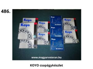 KOYO csapágykészlet dobozokban, veterán Pannónia motorkerékpár felújításhoz